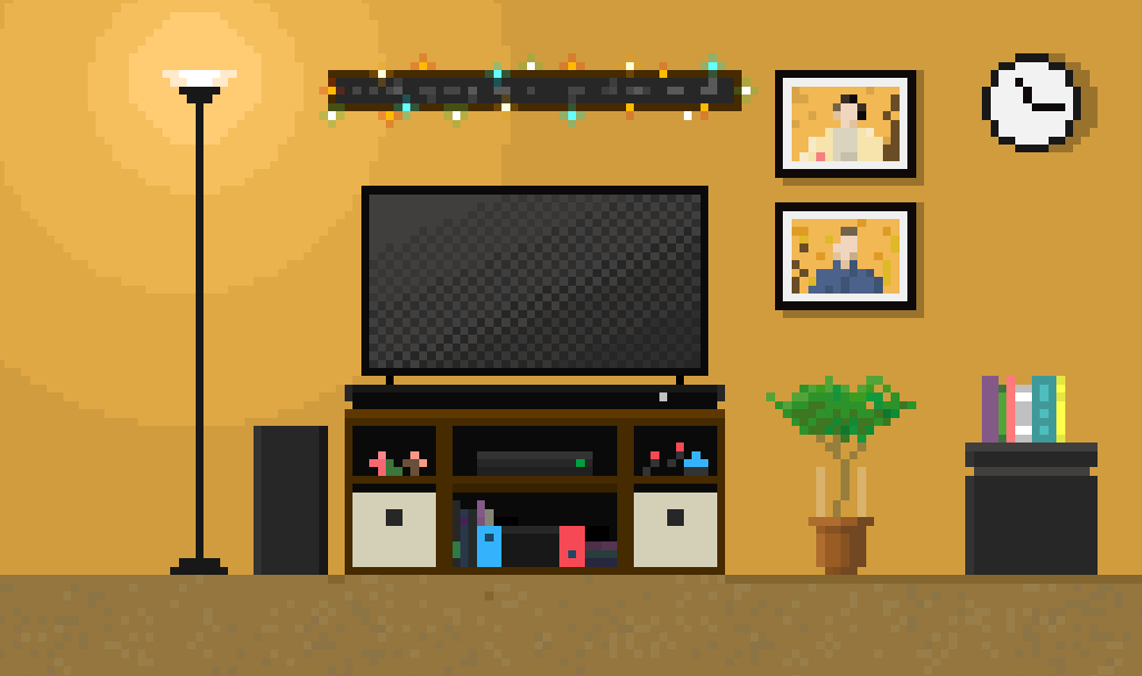 Pixel Art - living room